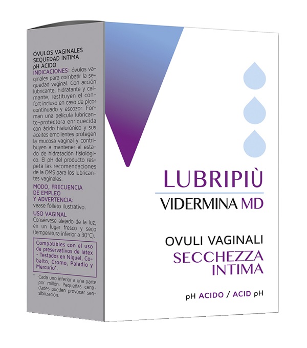 VIDERMINA LUBRIPIU' OVULI VAGINALI 2 BLISTER DA 5 OVULI - Farmacia Nuova Dr.ssa Gabriella Catellani