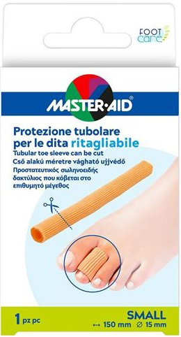 PROTEZIONE TUBOLARE MASTER-AID FOOTCARE RITAGLIABILE 15 CM 15 MM SMALL C6 - Farmacia Nuova Dr.ssa Gabriella Catellani