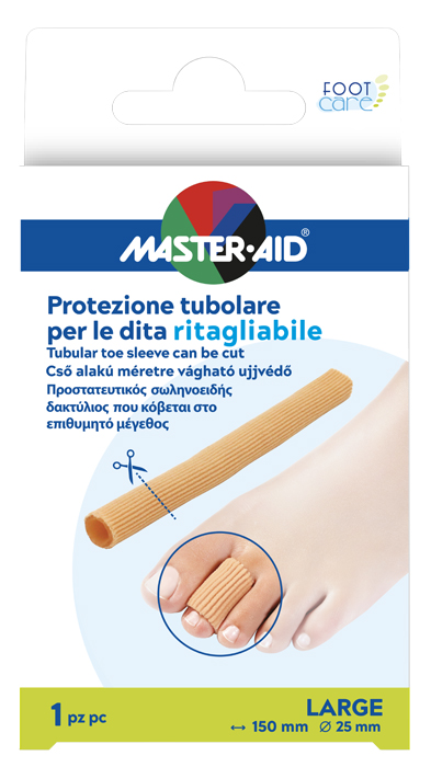 PROTEZIONE TUBOLARE MASTER-AID FOOTCARE RITAGLIABILE 15 CM 25 MM LARGE C8 - Farmacia Nuova Dr.ssa Gabriella Catellani