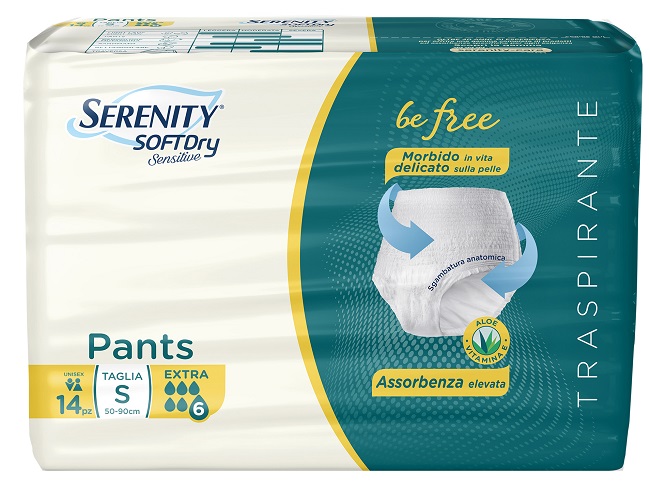 SERENITY PANTS SD SENSITIVE BE FREE EXTRA TAGLIA S 14 PEZZI - Farmacia Nuova Dr.ssa Gabriella Catellani
