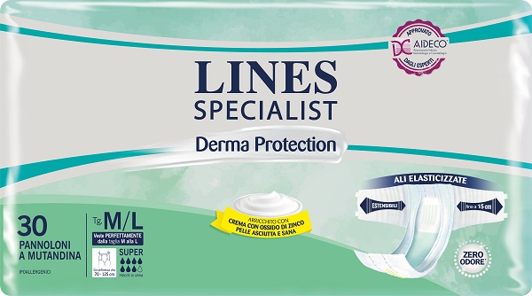 PANNOLONE A MUTANDINA LINES SPECIALIST DERMA SUPER M/L 30 PEZZI - Farmacia Nuova Dr.ssa Gabriella Catellani