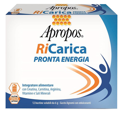 APROPOS RICARICA PRONTA ENERGIA 12 BUSTINE 6 G - Farmacia Nuova Dr.ssa Gabriella Catellani