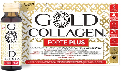 GOLD COLLAGEN FORTE PLUS 10 FLACONI DA 50 ML 5G COLLAGENE - Farmacia Nuova Dr.ssa Gabriella Catellani