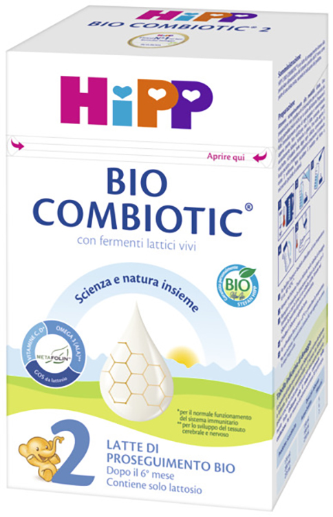 HIPP LATTE 2 COMBIOTIC 600 G BIO - Farmacia Nuova Dr.ssa Gabriella Catellani