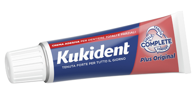 KUKIDENT PLUS ORIGINAL CREMA ADESIVA DENTIERE 40 G - Farmacia Nuova Dr.ssa Gabriella Catellani