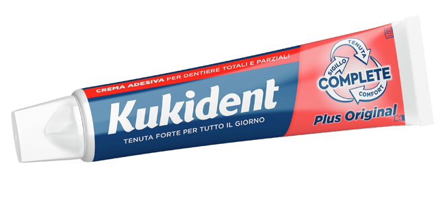 KUKIDENT PLUS ORIGINAL CREMA ADESIVA DENTIERE 65 G - Farmacia Nuova Dr.ssa Gabriella Catellani