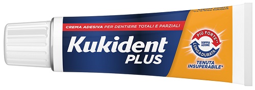KUKIDENT PLUS DOPPIA AZIONE TENUTA INSUPERABILE CREMA ADESIVA DENTIERE 65 G - Farmacia Nuova Dr.ssa Gabriella Catellani