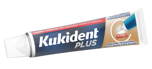 KUKIDENT PLUS BARRIERA ANTI-CIBO NEUTRO CREMA ADESIVA DENTIERE 40 G - Farmacia Nuova Dr.ssa Gabriella Catellani