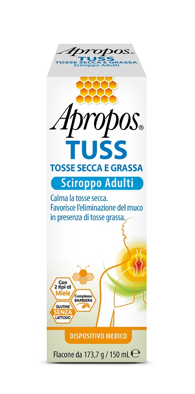 APROPOS TUSS SCIROPPO ADULTI 150 ML - Farmacia Nuova Dr.ssa Gabriella Catellani