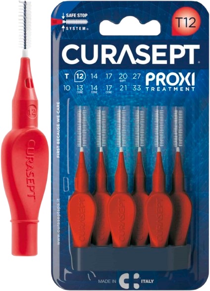 CURASEPT PROXI T12 ROSSO/RED 6 PEZZI - Farmacia Nuova Dr.ssa Gabriella Catellani