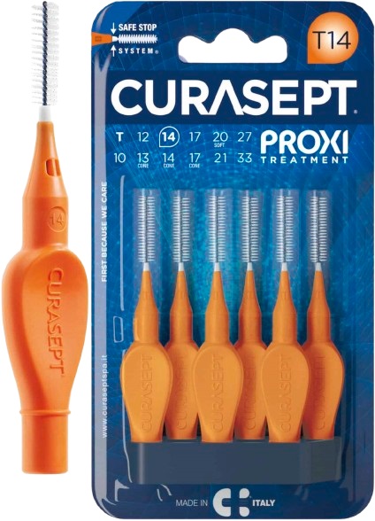 CURASEPT PROXI T14 ARANCIO/ORANGE 6 PEZZI - Farmacia Nuova Dr.ssa Gabriella Catellani
