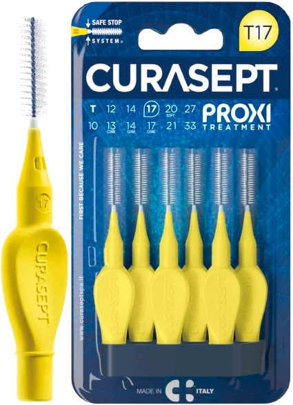 CURASEPT PROXI T17 GIALLO/YELLOW 6 PEZZI - Farmacia Nuova Dr.ssa Gabriella Catellani