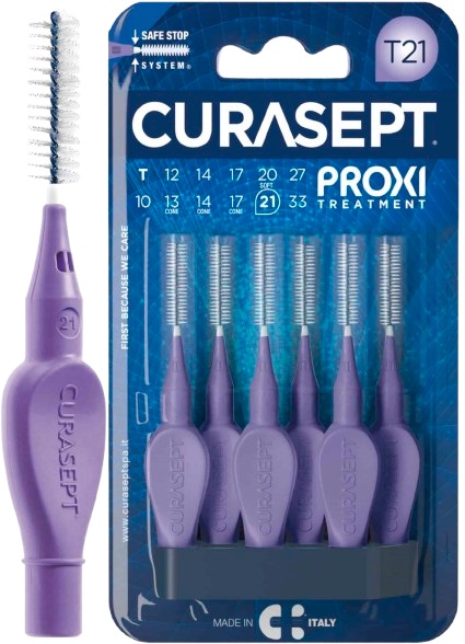 CURASEPT PROXI T21 VIOLA/PURPLE 6 PEZZI - Farmacia Nuova Dr.ssa Gabriella Catellani