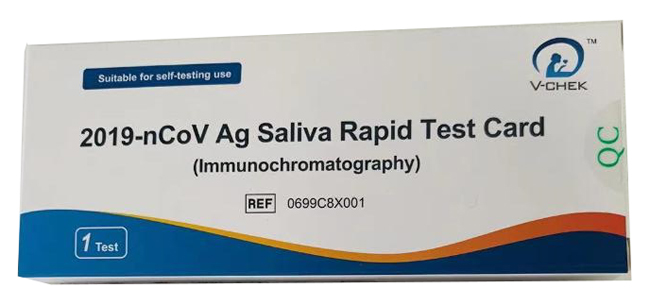 TEST ANTIGENICO RAPIDO COVID-19 V-CHEK AUTODIAGNOSTICO DETERMINAZIONE QUALITATIVA ANTGENI SARS-COV-2 IN TAMPONI SALIVARI MEDIANTE IMMUNOCROMATOGRAFIA - Farmacia Nuova Dr.ssa Gabriella Catellani