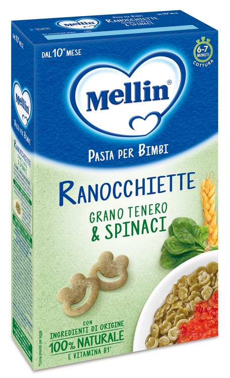 MELLIN RANOCCHIETTE CON SPINACI 280 G - Farmacia Nuova Dr.ssa Gabriella Catellani