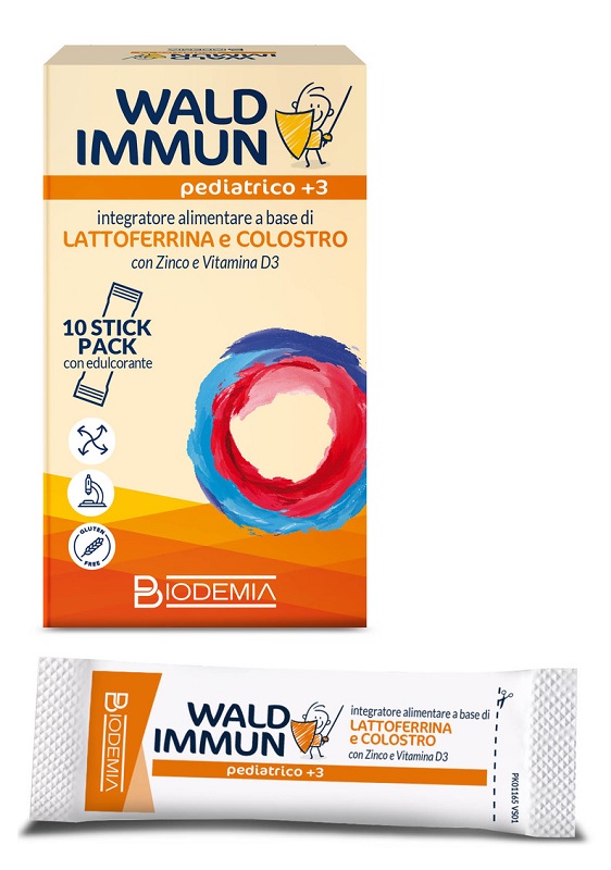 WALD IMMUN PEDIATRICO +3 10 STICK GUSTO CIOCCOLATO - Farmacia Nuova Dr.ssa Gabriella Catellani