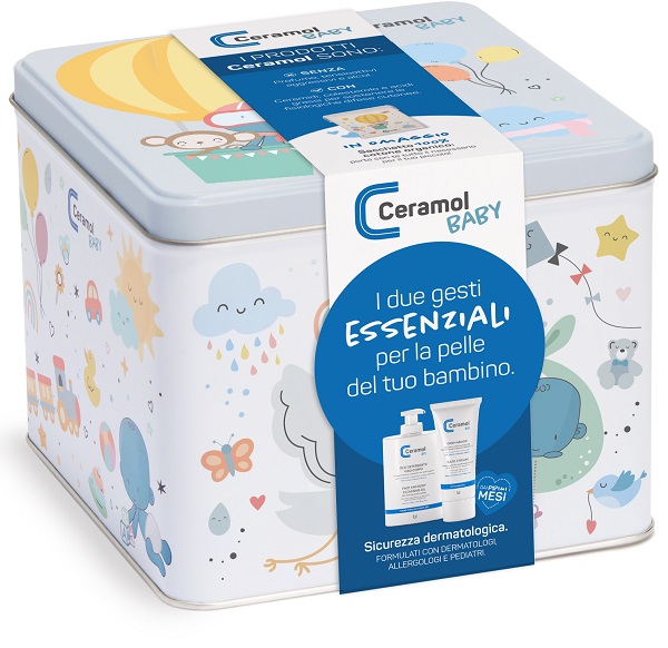 CERAMOL BABY BOX 1 CERAMOL CREMA BASE 100 ML + 1 CERAMOL OLIO DETERGENTE 250 ML - Farmacia Nuova Dr.ssa Gabriella Catellani