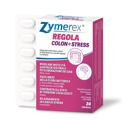 ZYMEREX REGOLA COLON E STRESS 24 COMPRESSE - Farmacia Nuova Dr.ssa Gabriella Catellani