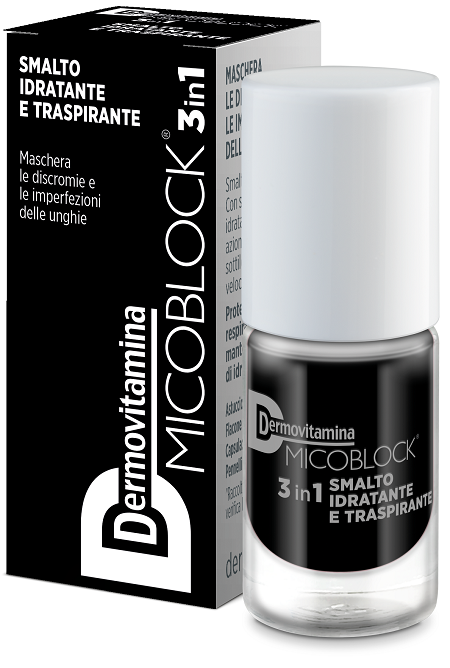 DERMOVITAMINA MICOBLOCK 3IN1 SMALTO IDRATANTE E TRASPIRANTE NERO 5 ML - Farmacia Nuova Dr.ssa Gabriella Catellani