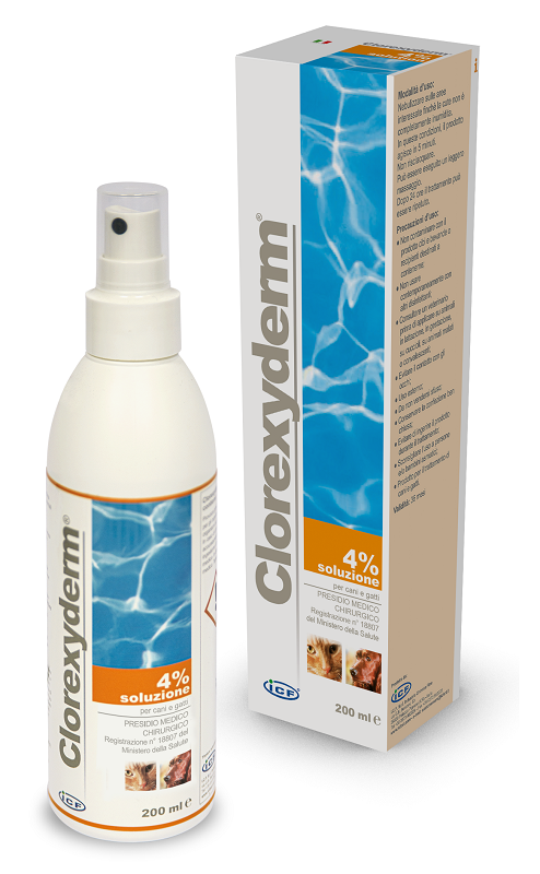 CLOREXYDERM SOLUZIONE 4% 200 ML - Farmacia Nuova Dr.ssa Gabriella Catellani