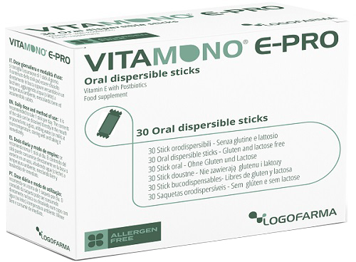 VITAMONO E-PRO 30 STICK ORODISPERSIBILI DA 1,1 G - Farmacia Nuova Dr.ssa Gabriella Catellani