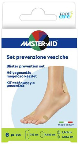 PROTEZIONE VESCICHE MASTER-AID FOOTCARE MIX 6 PEZZI A3 - Farmacia Nuova Dr.ssa Gabriella Catellani