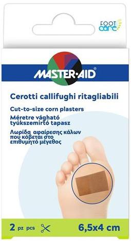 CEROTTO CALLIFUGO MASTER-AID FOOTCARE RITAGLIABILE 64X40 MM 2 PEZZI B3 - Farmacia Nuova Dr.ssa Gabriella Catellani