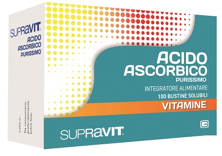 SUPRAVIT ACIDO ASCORBICO PURISSIMO 100 BUSTINE - Farmacia Nuova Dr.ssa Gabriella Catellani