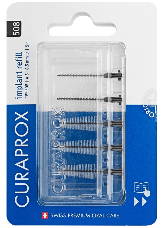 CURAPROX CPS 505 IMPLANT REFILL 5 SCOVOLINI BLACK - Farmacia Nuova Dr.ssa Gabriella Catellani