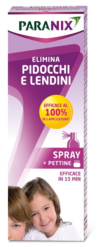 TRATTAMENTO PIDOCCHI E LENDINI PARANIX SPRAY 100 ML + PETTINE - Farmacia Nuova Dr.ssa Gabriella Catellani