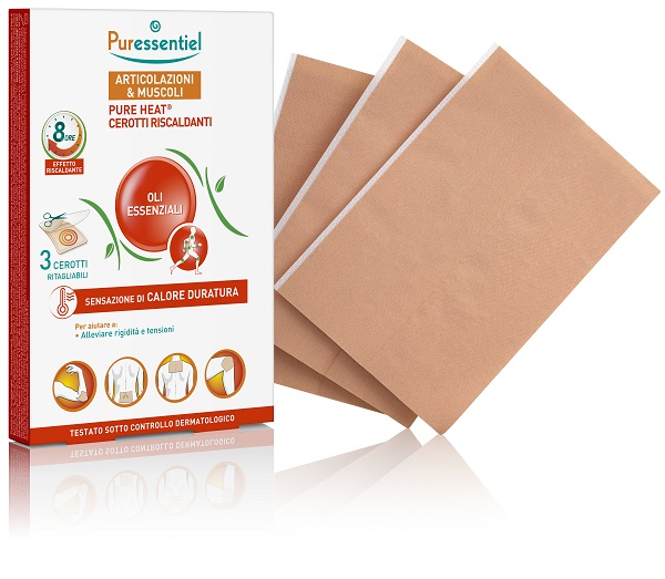 PURESSENTIEL CEROTTI RISCALDANTI PUREHEAT ARTICOLAZIONI&MUSCOLI 3 PEZZI - Farmacia Nuova Dr.ssa Gabriella Catellani