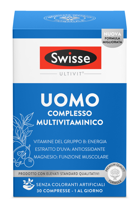 SWISSE MULTIVITAMINICO UOMO 30 COMPRESSE - Farmacia Nuova Dr.ssa Gabriella Catellani
