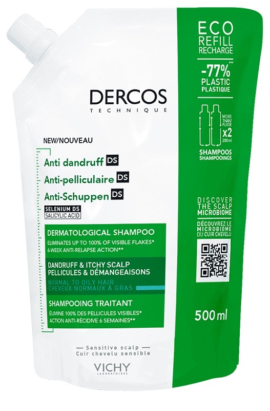 DERCOS ECO RICARICA SHAMPOO ANTI FORFORA 500 ML - Farmacia Nuova Dr.ssa Gabriella Catellani