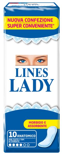 LINES LADY ANATOMICO 10 PEZZI - Farmacia Nuova Dr.ssa Gabriella Catellani