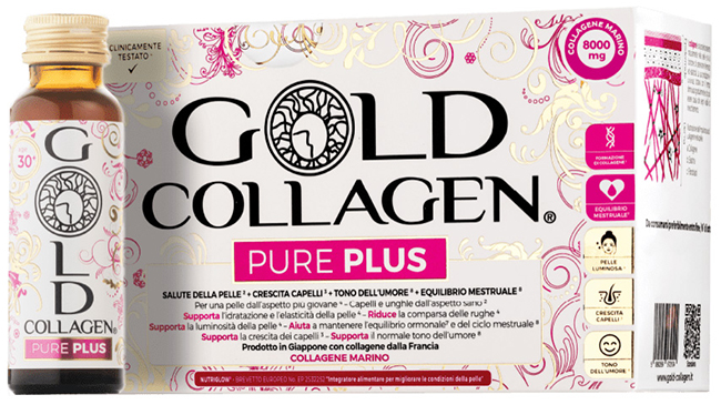 GOLD COLLAGEN PURE PLUS 10 FLACONI DA 50 ML - Farmacia Nuova Dr.ssa Gabriella Catellani