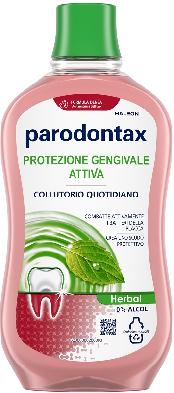 PARODONTAX COLLUTORIO PROTEZIONE GENGIVE HERBAL 500 ML - Farmacia Nuova Dr.ssa Gabriella Catellani