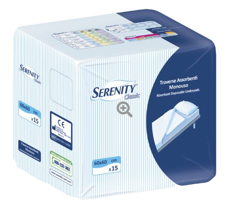 TRAVERSA SERENITY CLASSIC TRAVERSA SUPER 60X60 CM 30 PEZZI - Farmacia Nuova Dr.ssa Gabriella Catellani