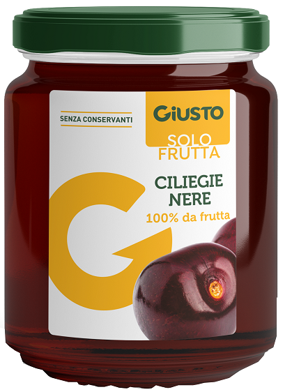 GIUSTO SOLO FRUTTA MARMELLATA CILIEGIE NERE 284 G - Farmacia Nuova Dr.ssa Gabriella Catellani