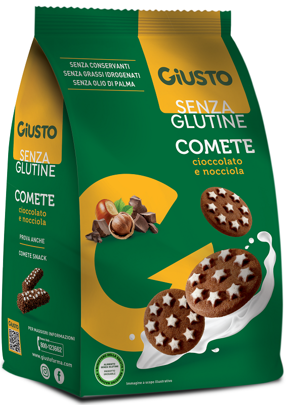 GIUSTO SENZA GLUTINE COMETE BISCOTTI 200 G - Farmacia Nuova Dr.ssa Gabriella Catellani