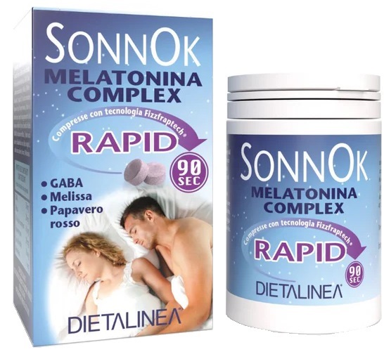 DIETALINEA SONNOK MELATONINA RAPID 60 COMPRESSE - Farmacia Nuova Dr.ssa Gabriella Catellani