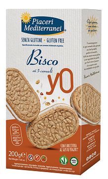 PIACERI MEDITERRANEI BISCO YO 5 CEREALI 200 G - Farmacia Nuova Dr.ssa Gabriella Catellani