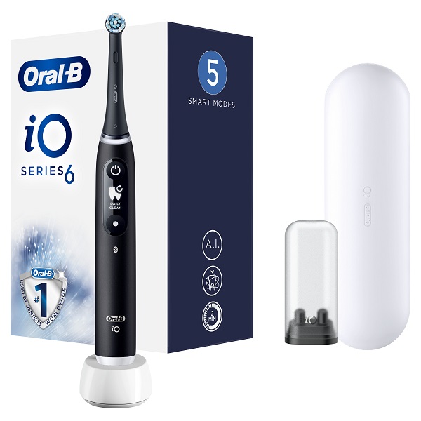 ORALB IO 6 BLACK SPAZZOLINO ELETTRICO + 2 REFILL - Farmacia Nuova Dr.ssa Gabriella Catellani