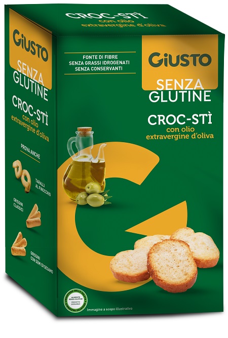 GIUSTO SENZA GLUTINE CROC-STI' CON OLIO EXTRAVERGINE D'OLIVA 100 G - Farmacia Nuova Dr.ssa Gabriella Catellani