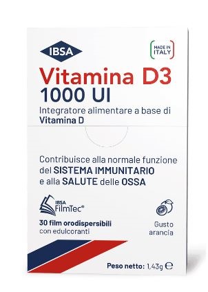 VITAMINA D3 IBSA 1000UI 30 FILM ORODISPERSIBILI - Farmacia Nuova Dr.ssa Gabriella Catellani