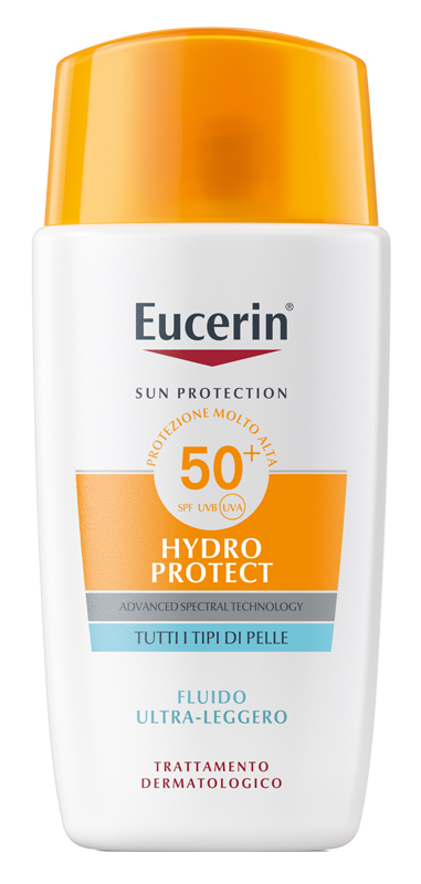EUCERIN SUN FACE HYDRO PROTECT FLUIDO ULTRA LEGGERO SPF50+ 50 ML - Farmacia Nuova Dr.ssa Gabriella Catellani