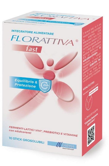 FLORATTIVA FAST 10 STICK OROSOLUBILI - Farmacia Nuova Dr.ssa Gabriella Catellani
