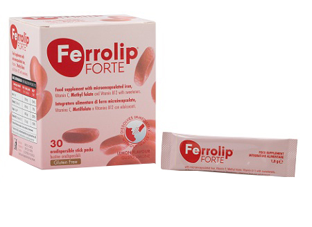 FERROLIP FORTE 30 STICK PACKS DA 1,8 G GUSTO LIMONE - Farmacia Nuova Dr.ssa Gabriella Catellani