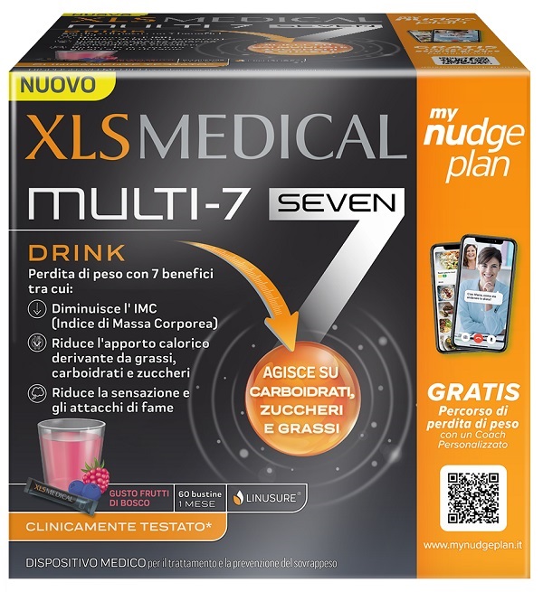 XLS MEDICAL MULTI7 DRINK 60 BUSTINE - Farmacia Nuova Dr.ssa Gabriella Catellani