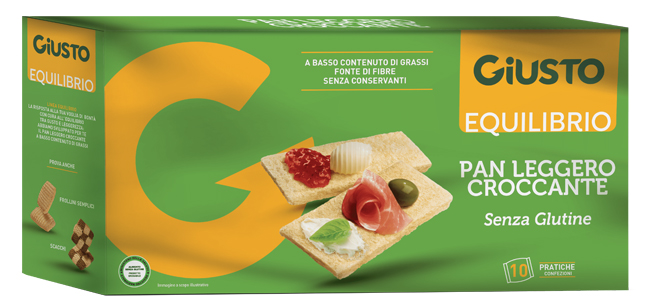 GIUSTO EQUILIBRIO SENZA GLUTINE PAN LEGGERO CROCCANTE 250 G - Farmacia Nuova Dr.ssa Gabriella Catellani
