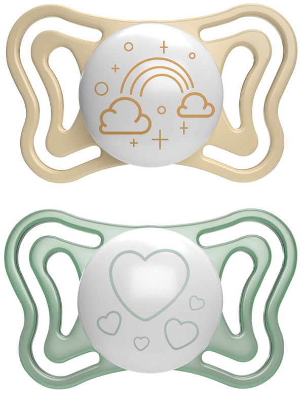CHICCO SUCCHIETTO LIGHT LUMI SILICONE 2-6M 2 PEZZI - Farmacia Nuova Dr.ssa Gabriella Catellani